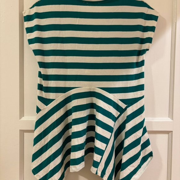 Anthropologie Little Yellow Button Lace Shark bite Hem Top XSmall - New with Tag - Picture 2 of 3